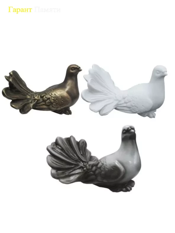 Зеркальный голубь (№52/1)-скульптура